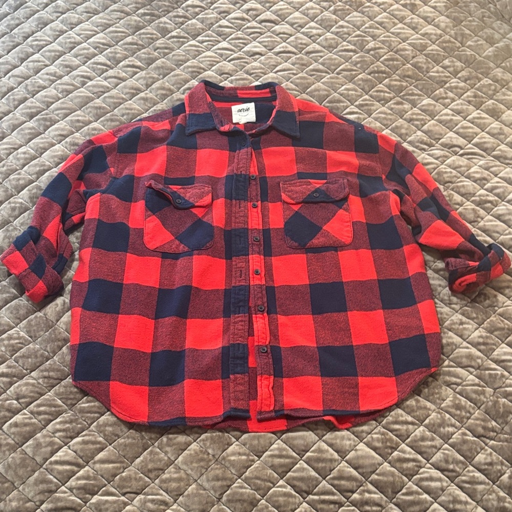 Aerie Oversized Cozy Flannel